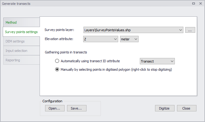 SWMM_GenerateTransects_SurveyPointsSettings.png
